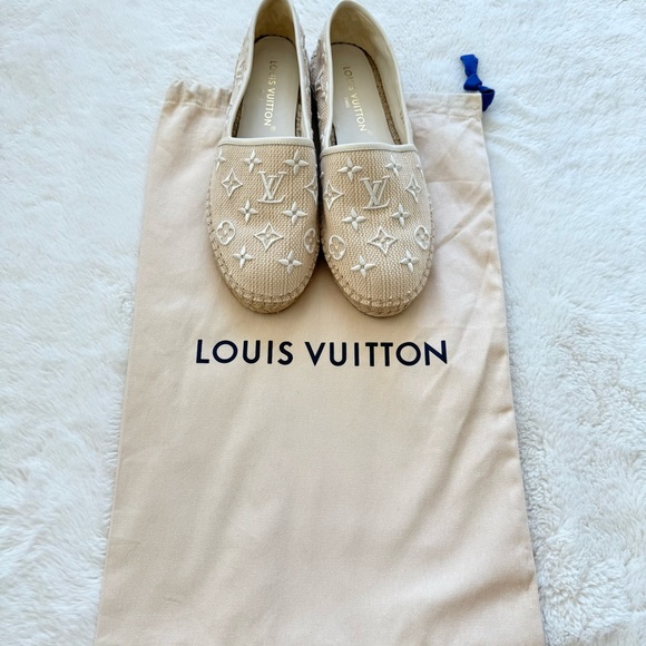 NEW!!! Louis Vuitton women canvas espadrilles LV print size 41 EU Retail 900$ - Picture 9 of 9